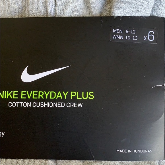 NIKE 6 pairs socks set EVERYDAY CUSHIONED CREW SOCKS Men’s - Picture 3 of 16